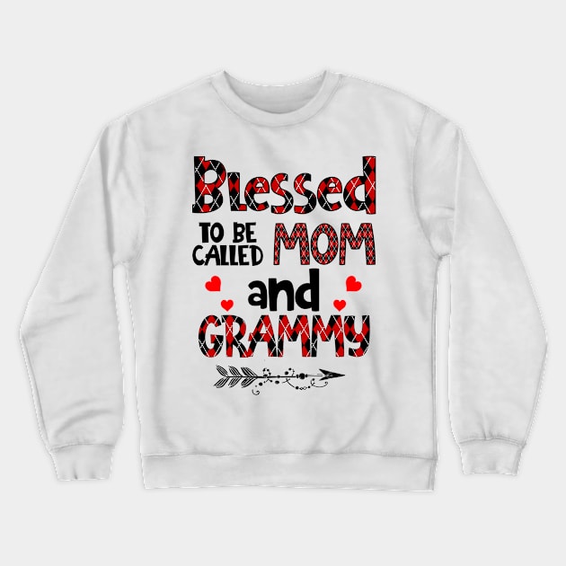 Blessed To be called Mom and grammy Crewneck Sweatshirt by Barnard